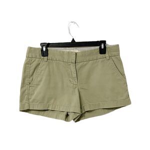 J. Crew Weathered Chino Shorts Olive Green Size 6